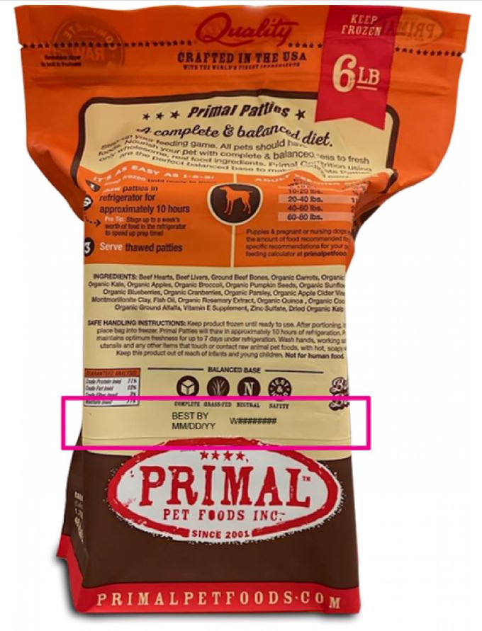 Primal Pet Foods Raw Frozen Primal Patties for Dogs Beef Formula 제품사진 #2