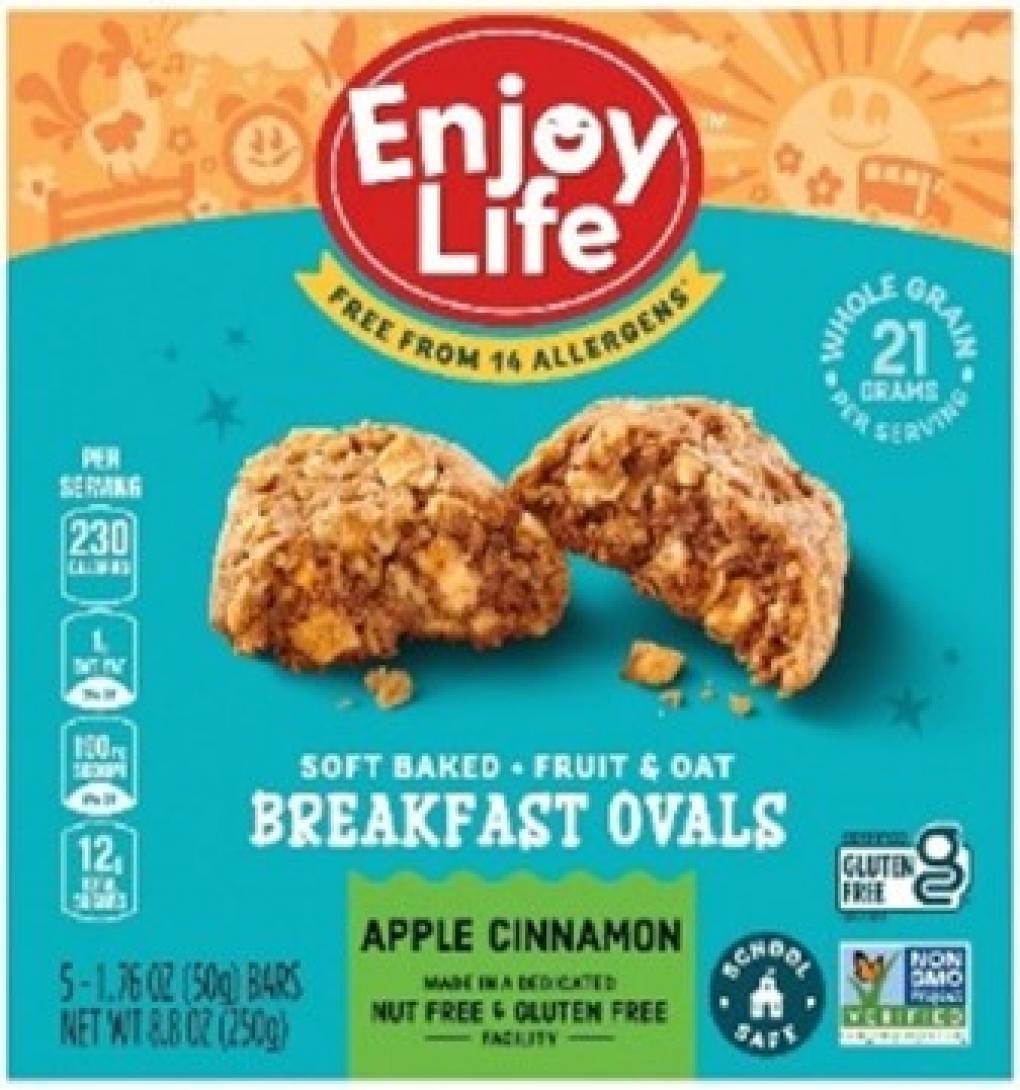 Enjoy Life Soft Baked Fruit & Oat Breakfast Ovals - Apple Cinnamon 제품사진 #1
