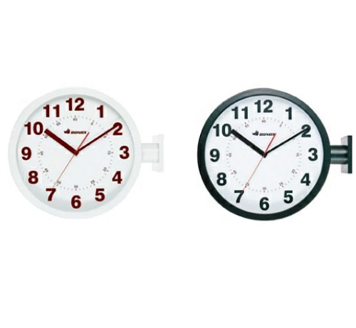 Dulton Double Faces Wall Clock Black 제품사진 #1