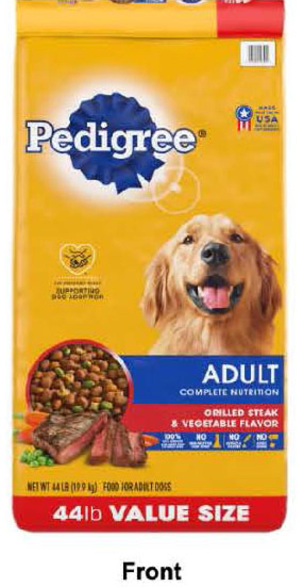 Pedigree Adult Complete Nutrition Grilled Steak & Vegetable Flavor Dry Dog Food 제품사진 #1