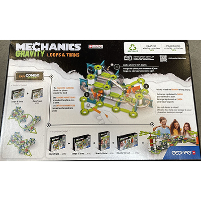 GEOMAGWORLD MECHANICS GRAVITY LOOPS & TURNS (130 pcs) 제품사진 #2