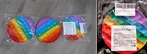 Rainbow Pop-It Fidget Toy 제품사진 #1