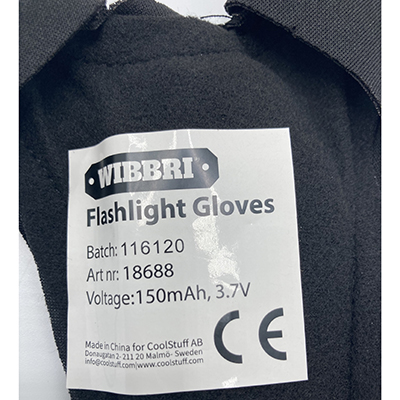 WIBBRI Flashlight Gloves 제품사진 #4