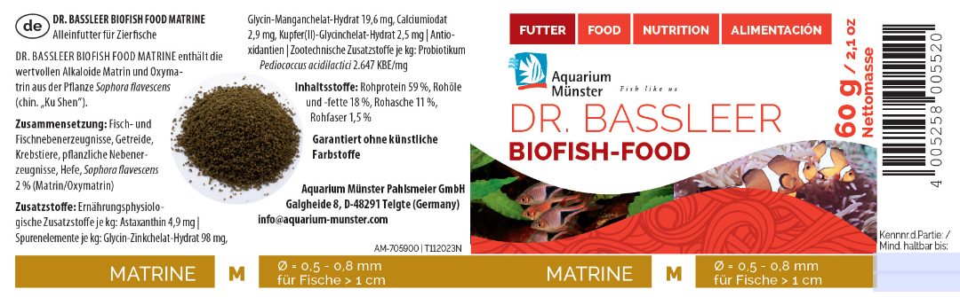 Biofish Food Dr. Bassleer Biofish Food Matrine 제품사진 #1