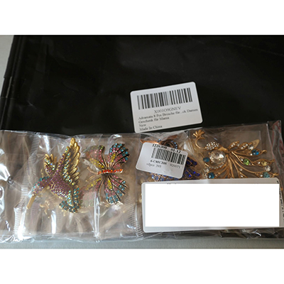 Adramata 8 Pcs Brosche fur Damen Kristall Brosche Abzeichen Strass Tier Broschen fur Kleidung Hemden 제품사진 #1