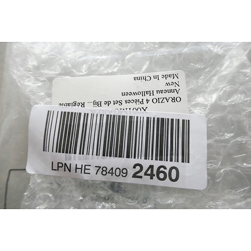 ORAZIO 4pcs Halloween Schmuck Set Thanksgiving Kurbis Ring Halskette Ohrringe fur Frauen Strass Hak 제품사진 #5