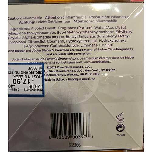 Justin Bieber's Girlfriend 제품사진 #3