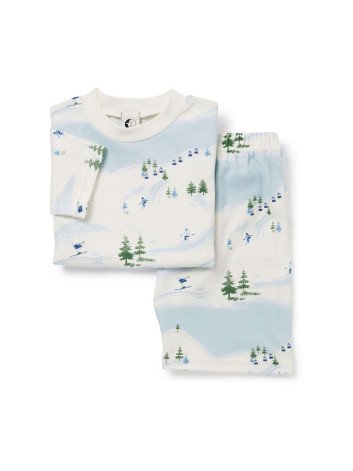 SLEEPY DOE Short Sleeve PJ Set Ski 제품사진 #1