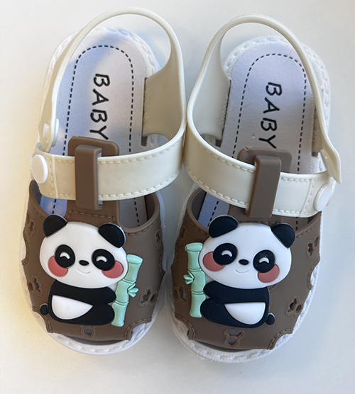 Panda Sandals Trendy søte tegneseriesandaler for gutter pustende lette 제품사진 #1