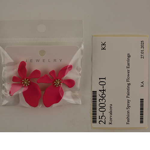 Fashion Spray Painting Flower Earrings 제품사진 #1