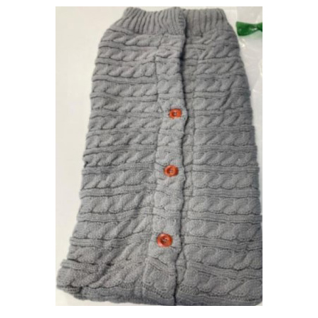 Red Zipped Baby Sleeping Bag with Bird Pattern 제품사진 #1