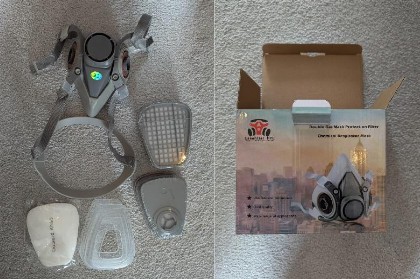 Essential PPE Double Gas Mask Protection Filter Chemical Respirator Mask 제품사진 #1