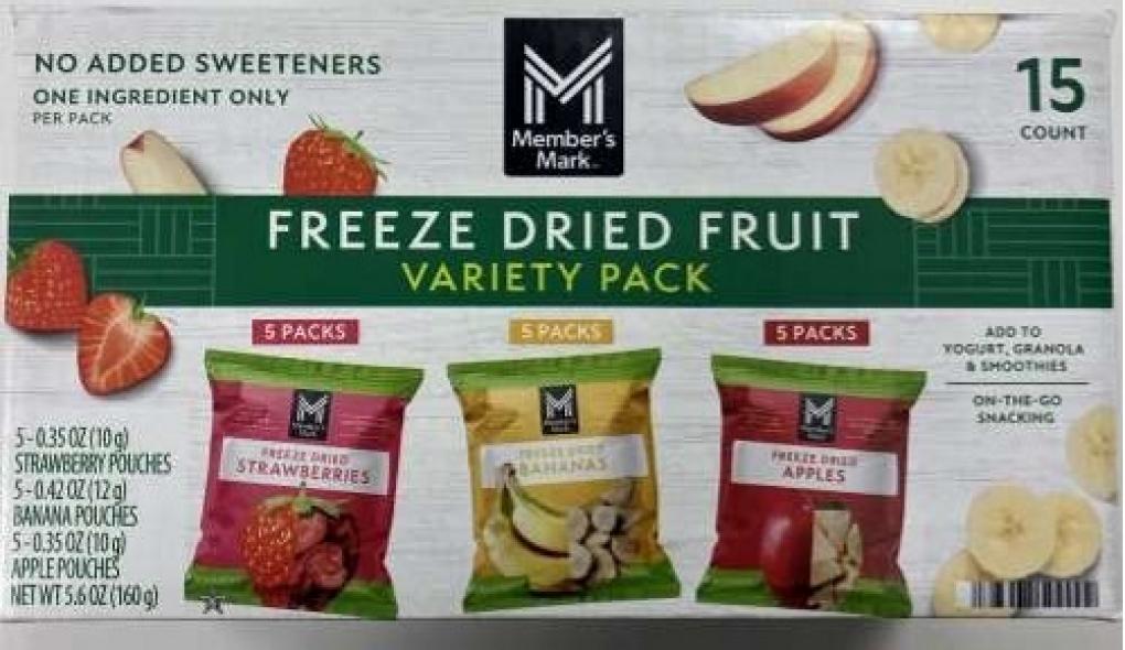 Member’s Mark Freeze Dried Fruit Variety Pack 제품사진 #1