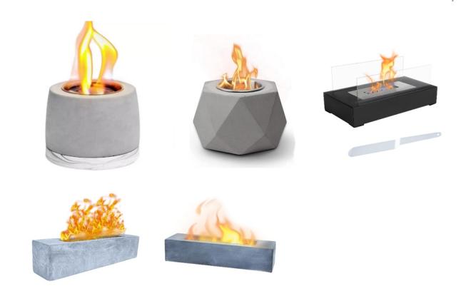 OZHOMY Portable Tabletop Fire Pit Bowl 제품사진 #1