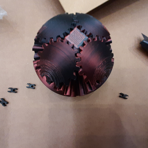 Gear Ball Fidget 3D Printed Gear Ball Gear Sphere 제품사진 #1