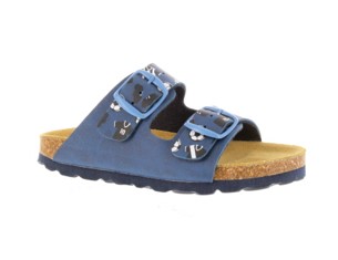 o 제품명 : Pantoletten der Marke BioLife, blau mit Fußballmotiv 제품사진 #1